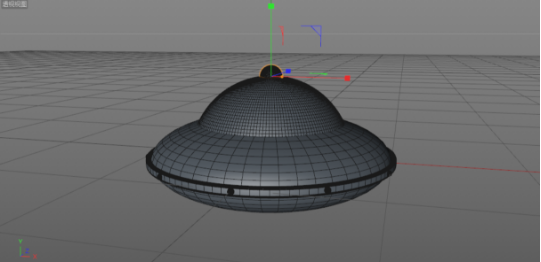 如何利用C4D制作小黄人飞碟模型-27