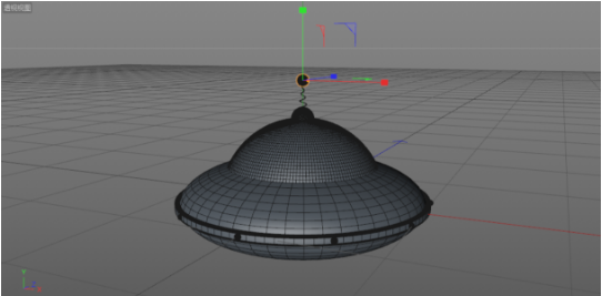 如何利用C4D制作小黄人飞碟模型-31