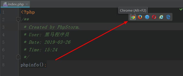 PHPstorm浏览器打开预览出现502状态码3