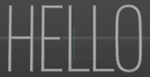 立体场景设计图：C4D文字建模